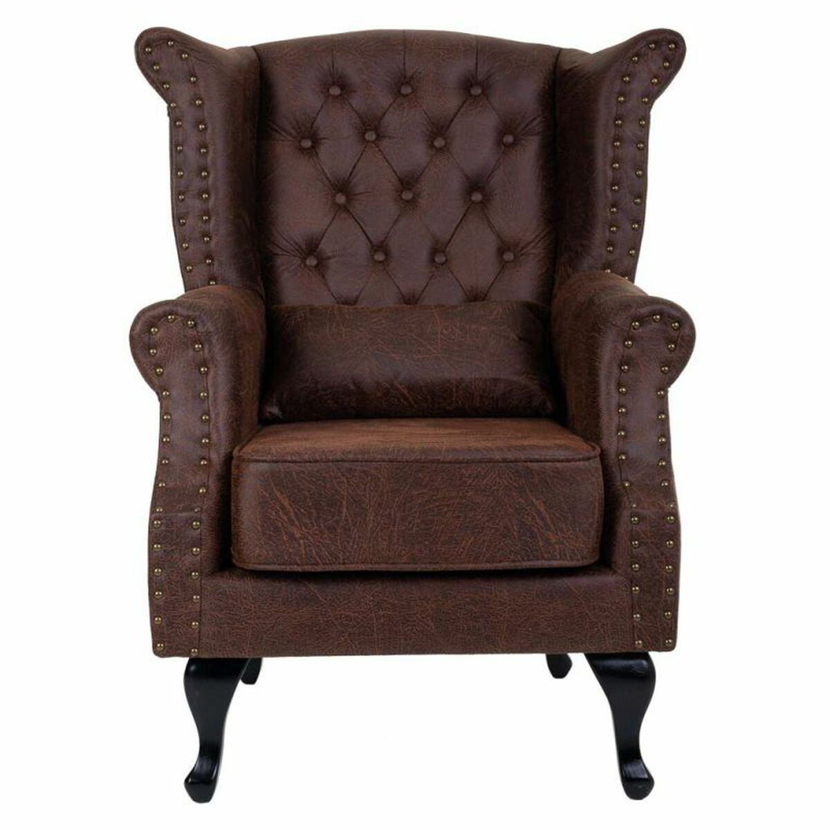 Fåtölj Alexandra House Living Svart 84 x 86 x 84 cm Konstläder - 3