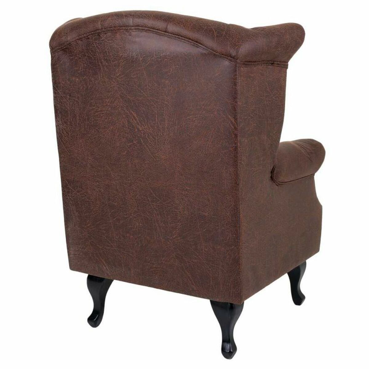Fåtölj Alexandra House Living Svart 84 x 86 x 84 cm Konstläder - 5