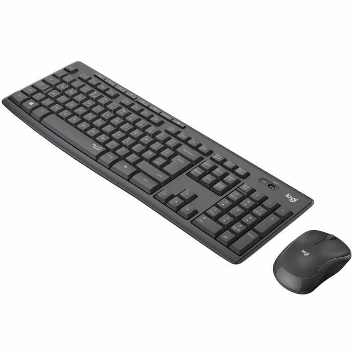 Trådlöst Tangentbord och Mus Logitech MK295 Franska Svart Grå AZERTY - 2