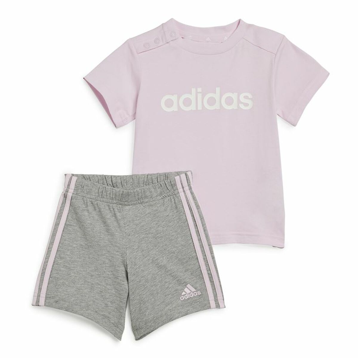 Träningskläder, Baby Adidas I Lin Co Set Grå Rosa