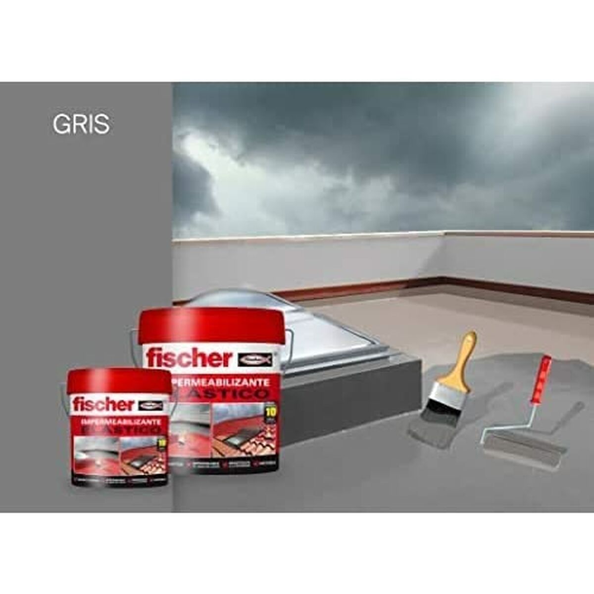 Impregnering Fischer Ms Grå 15 L - 8