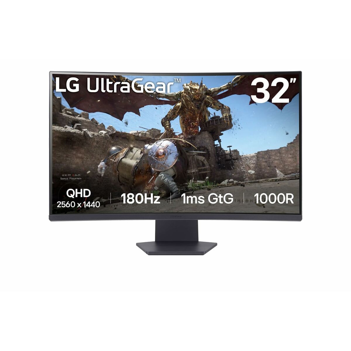 Monitor LG 32GS60QC-B Quad HD 32" 144 Hz 50 - 60 Hz 180 Hz - 2