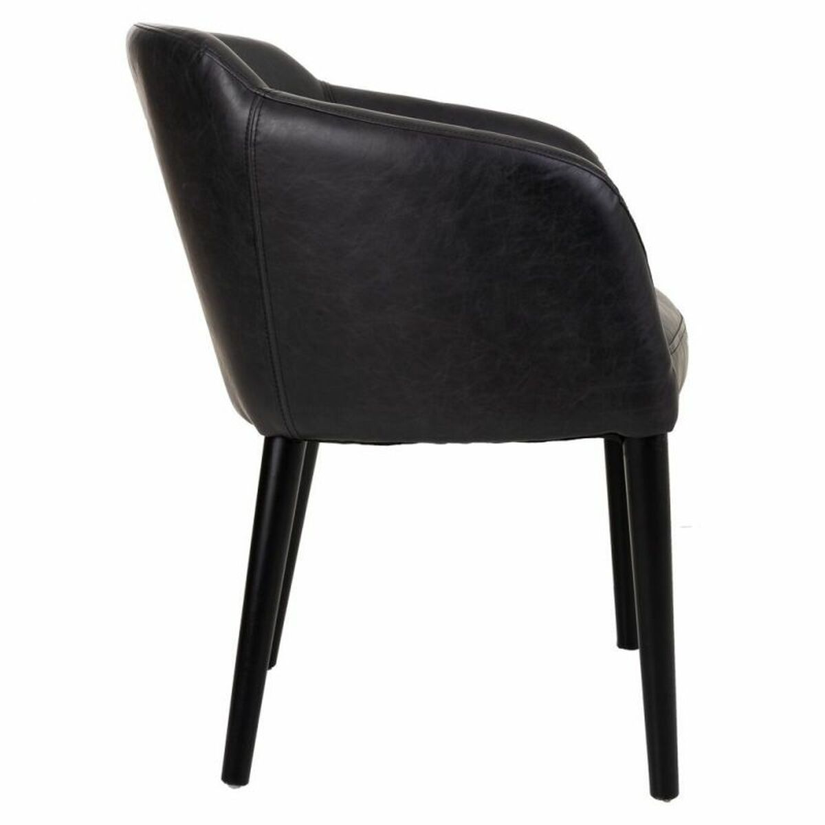 Fåtölj Alexandra House Living Svart 60 x 82 x 62 cm - 4