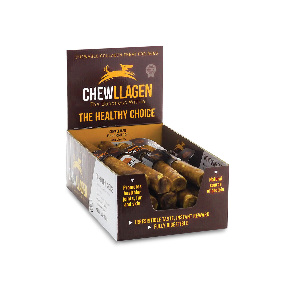 Hundgodis Chewllagen Kalvkött Nötkött (15 antal) - 3