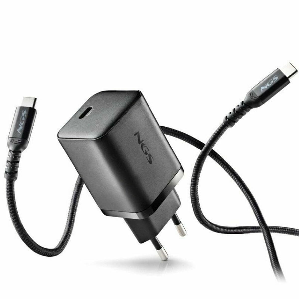 Väggladdare NGS GAN ULTRARAP 65W Svart 1,5 m