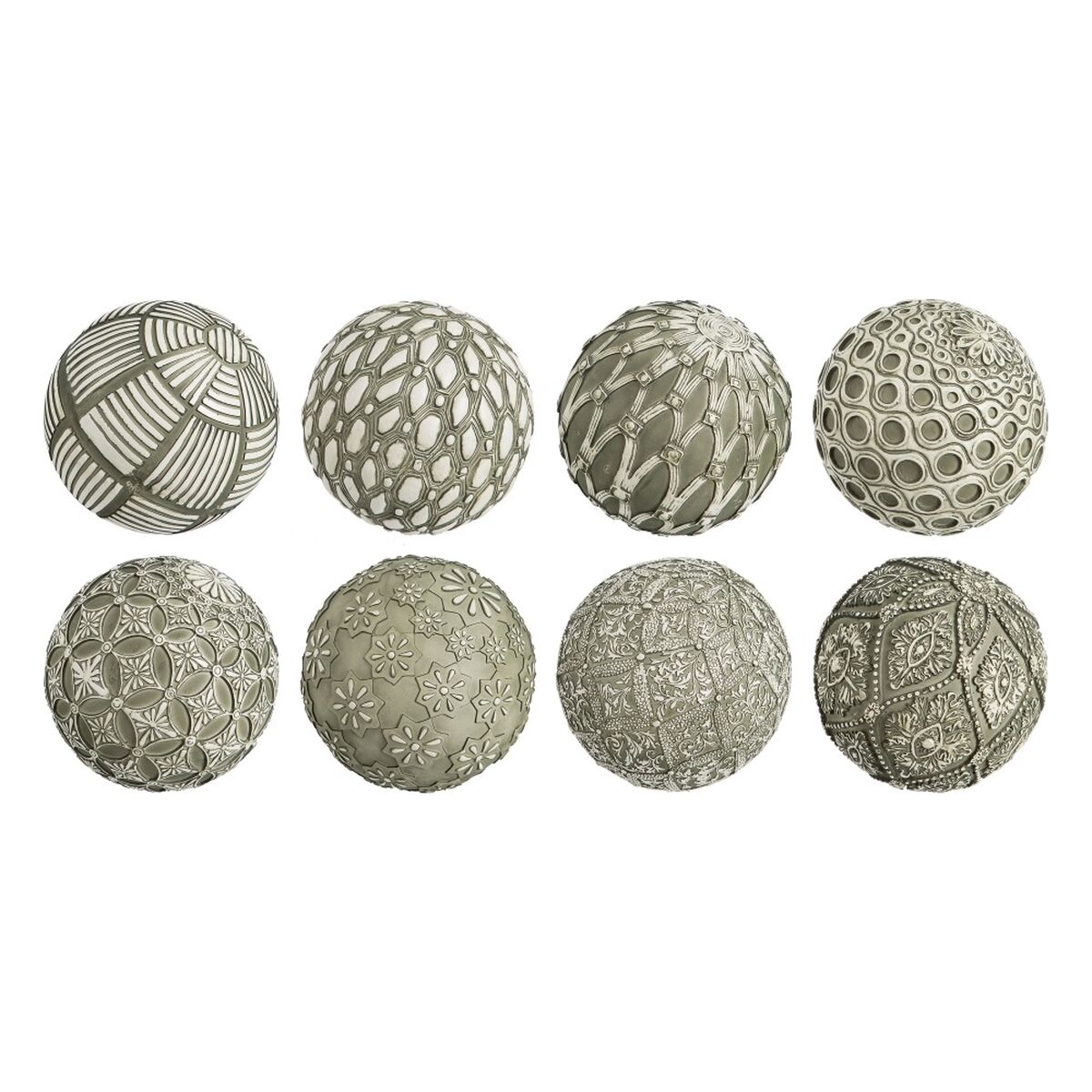 Bollar Dekoration Grön 10 x 10 x 10 cm (8 antal)