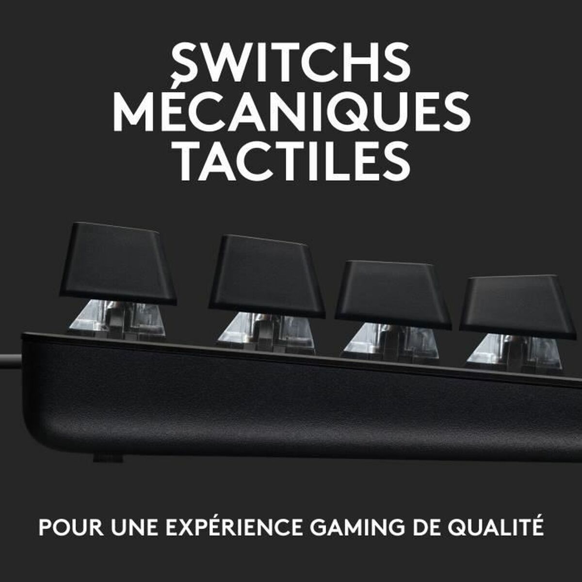 Bluetooth-tangentbord med tabletthållare Logitech G413 SE Franska Svart AZERTY - 2