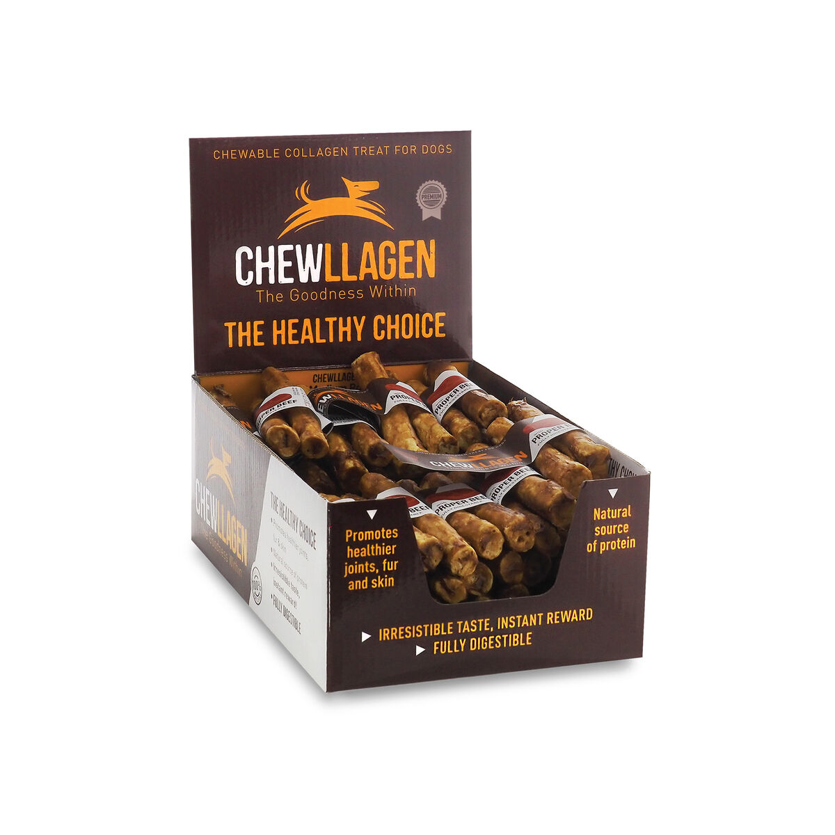 Hundgodis Chewllagen Kalvkött Nötkött (35 antal) - 3