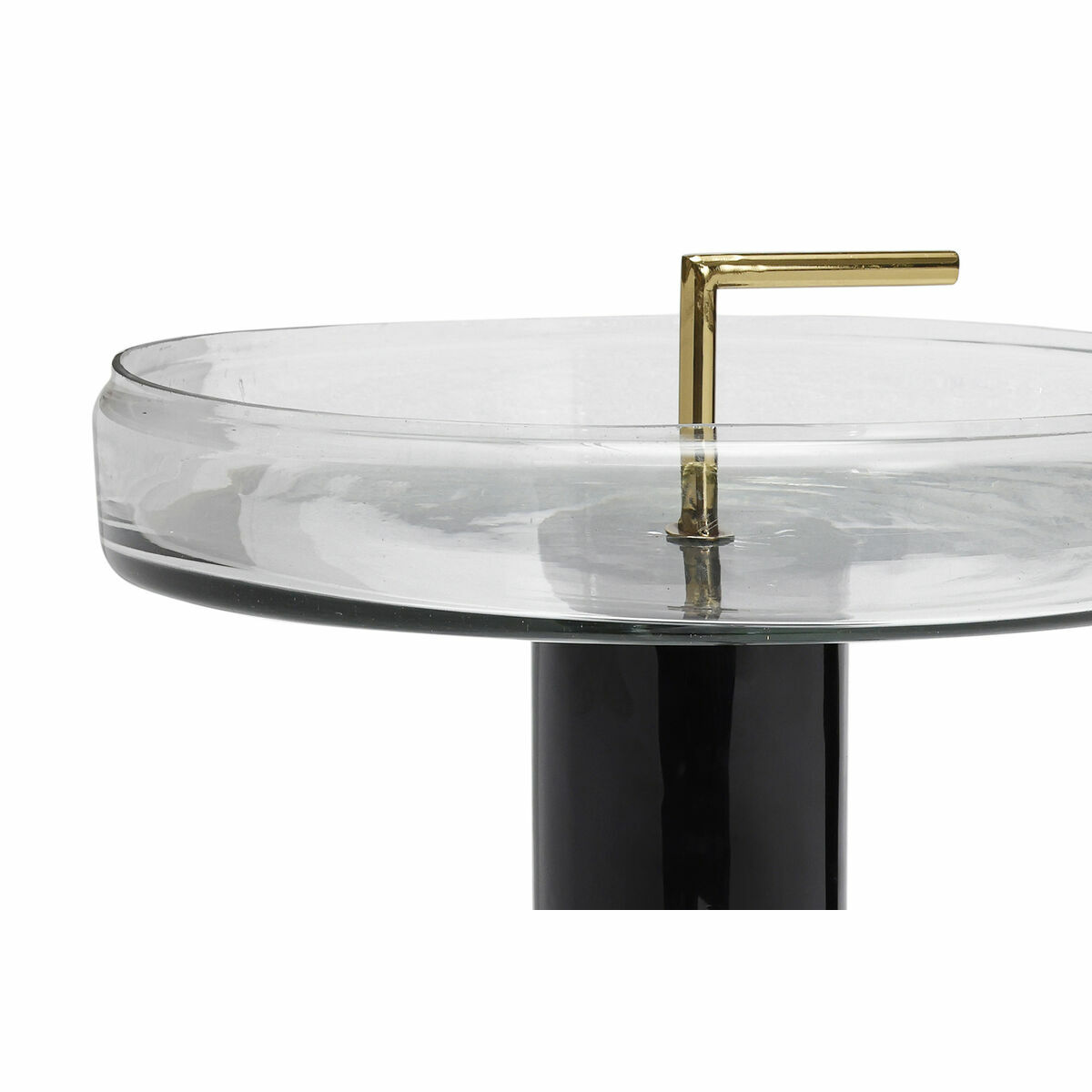 Sidobord DKD Home Decor Glas Svart Transparent Järn 41 x 41 x 57 cm - 3