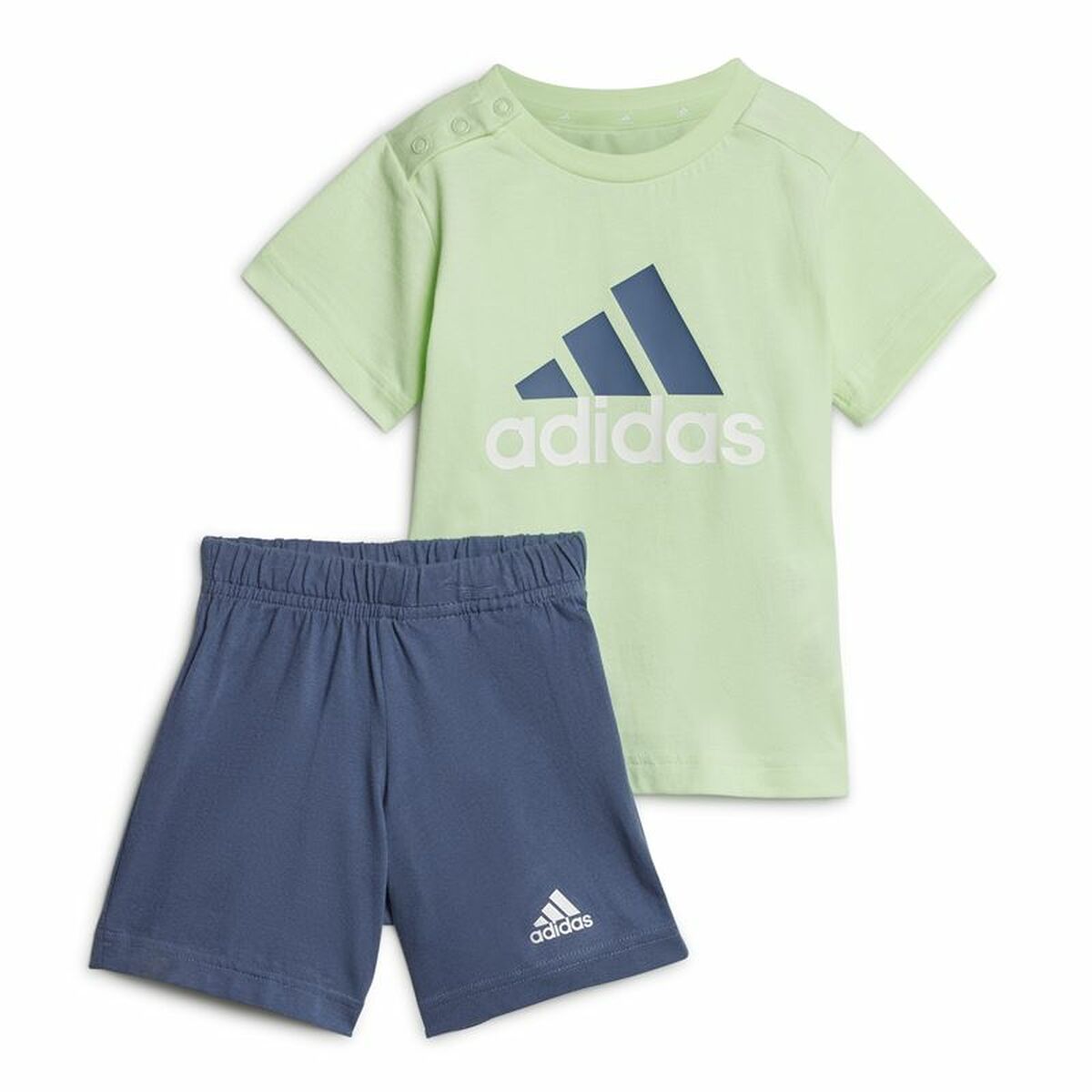 Träningskläder, Baby Adidas Bl Cotton Set Infantil Blå Ljusgrön