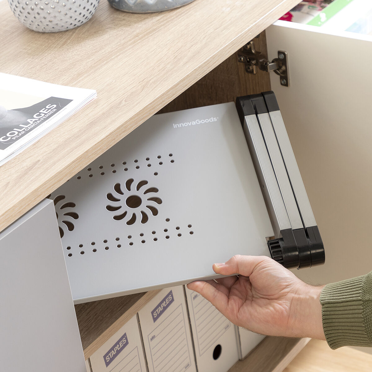 Justerbart laptop-bord med multipla positioner Omnible InnovaGoods - 31