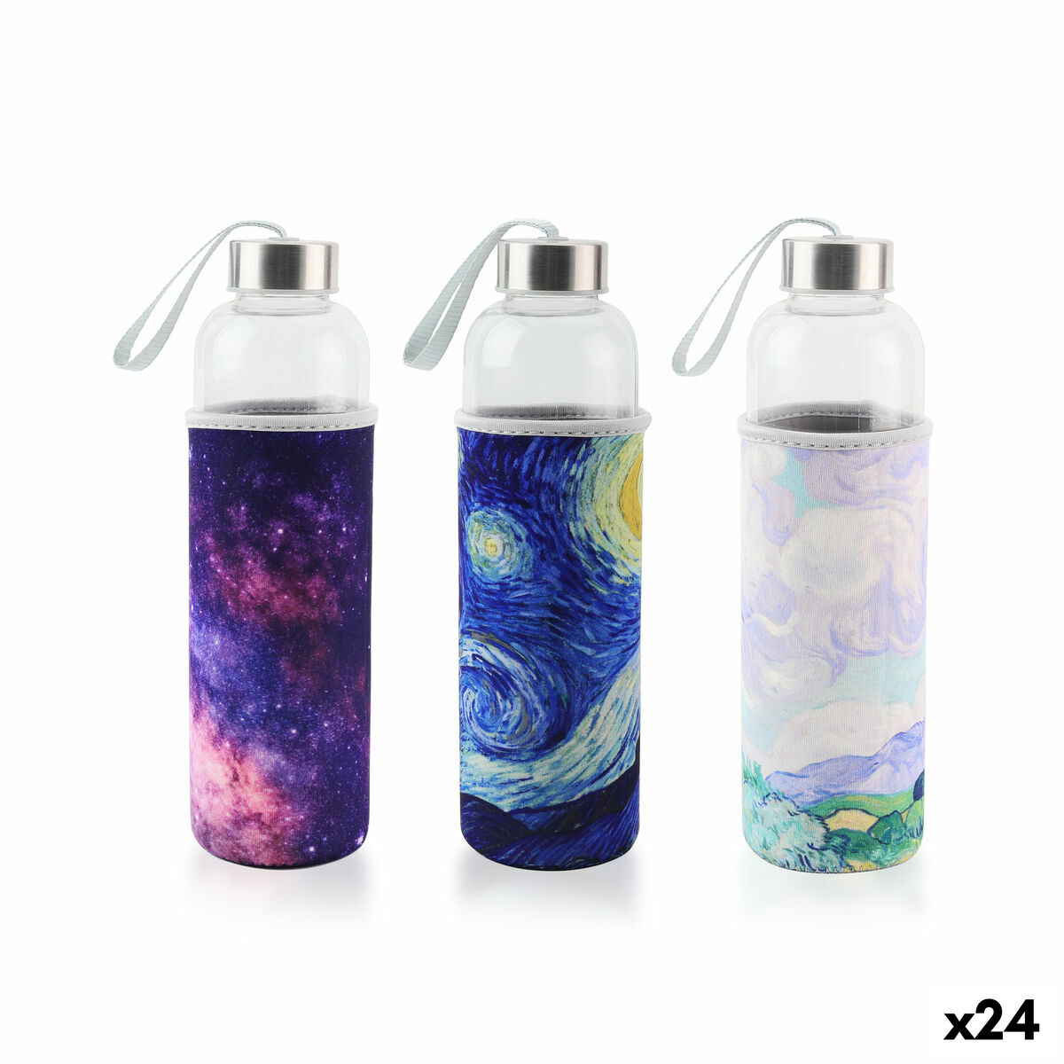 Vattenflaska Bewinner Glas 600 ml (24 antal)