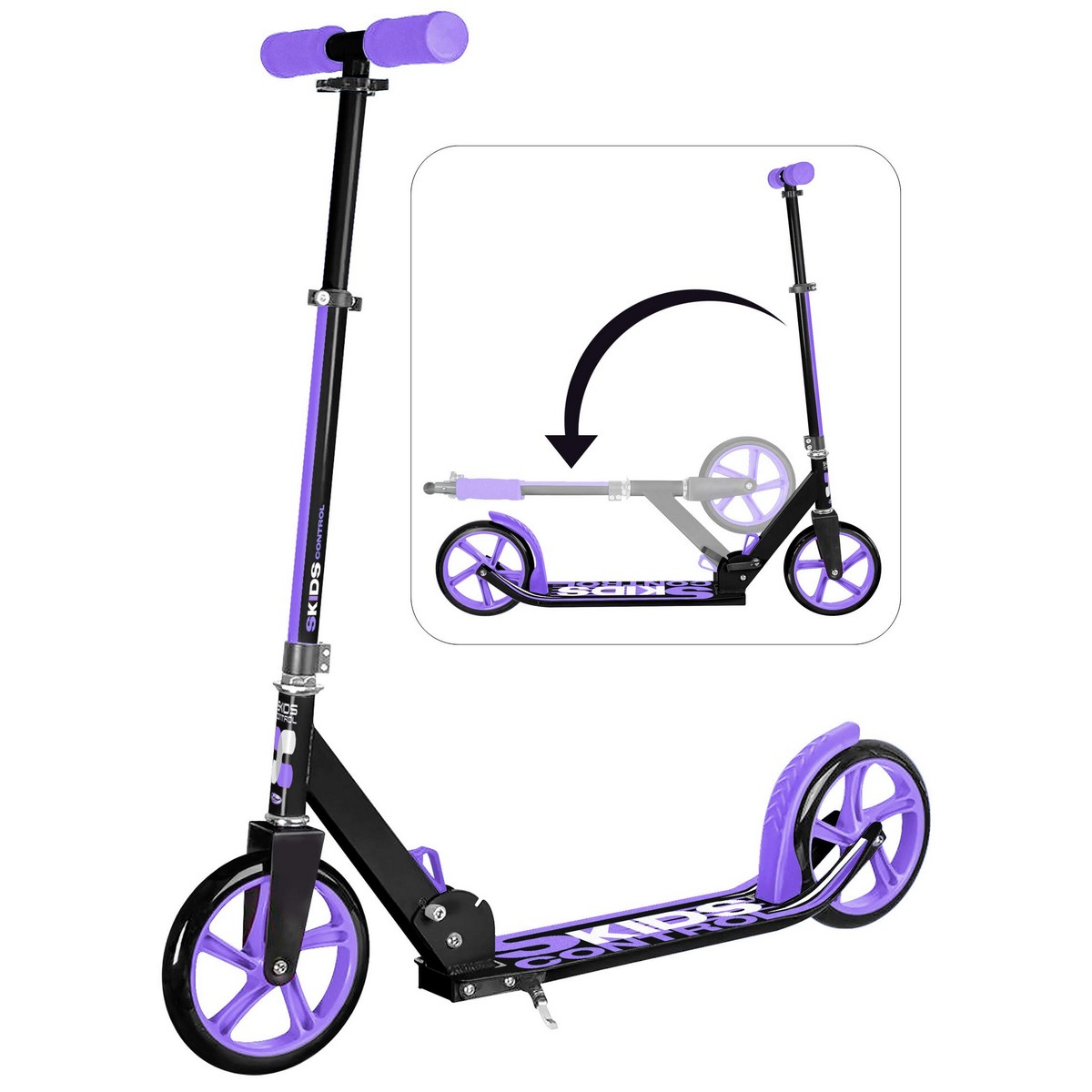 Sparkcykel SKIDS CONTROL Purpur Hopfällbar Kofot - 9