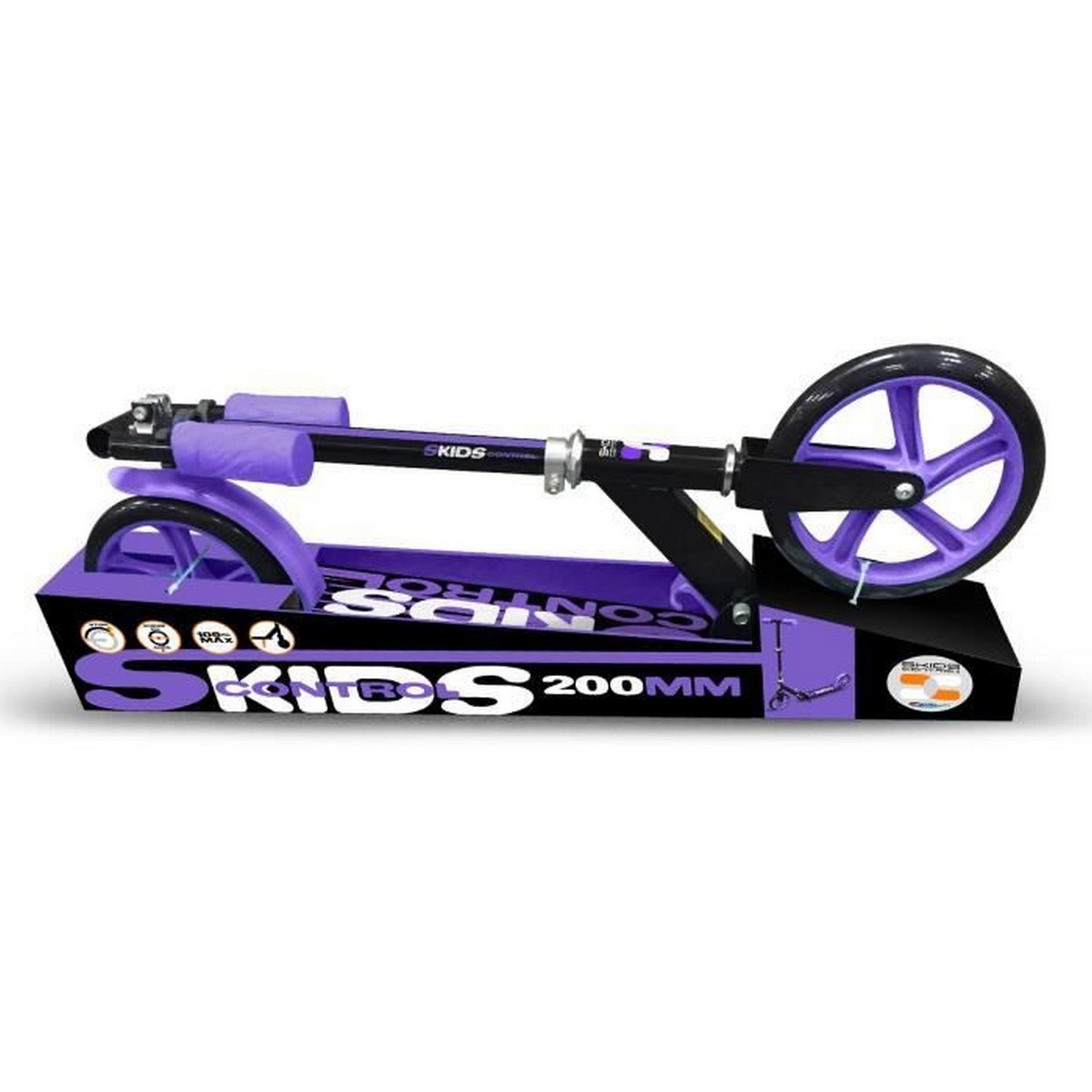 Sparkcykel SKIDS CONTROL Purpur Hopfällbar Kofot - 2