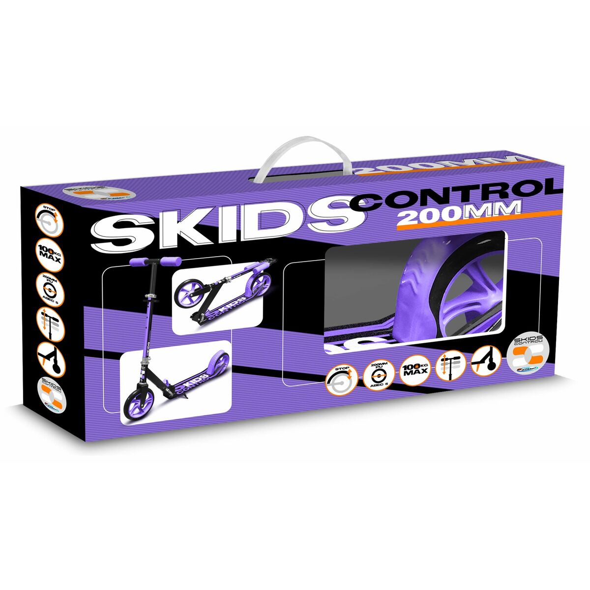 Sparkcykel SKIDS CONTROL Purpur Hopfällbar Kofot - 8