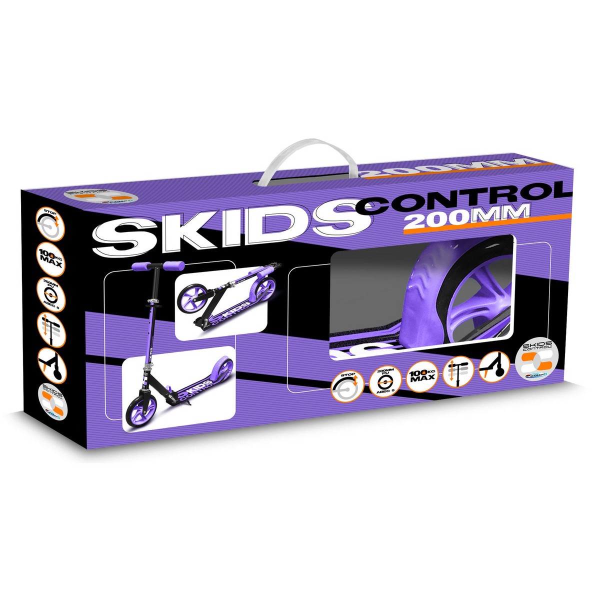 Sparkcykel SKIDS CONTROL Purpur Hopfällbar Kofot - 4
