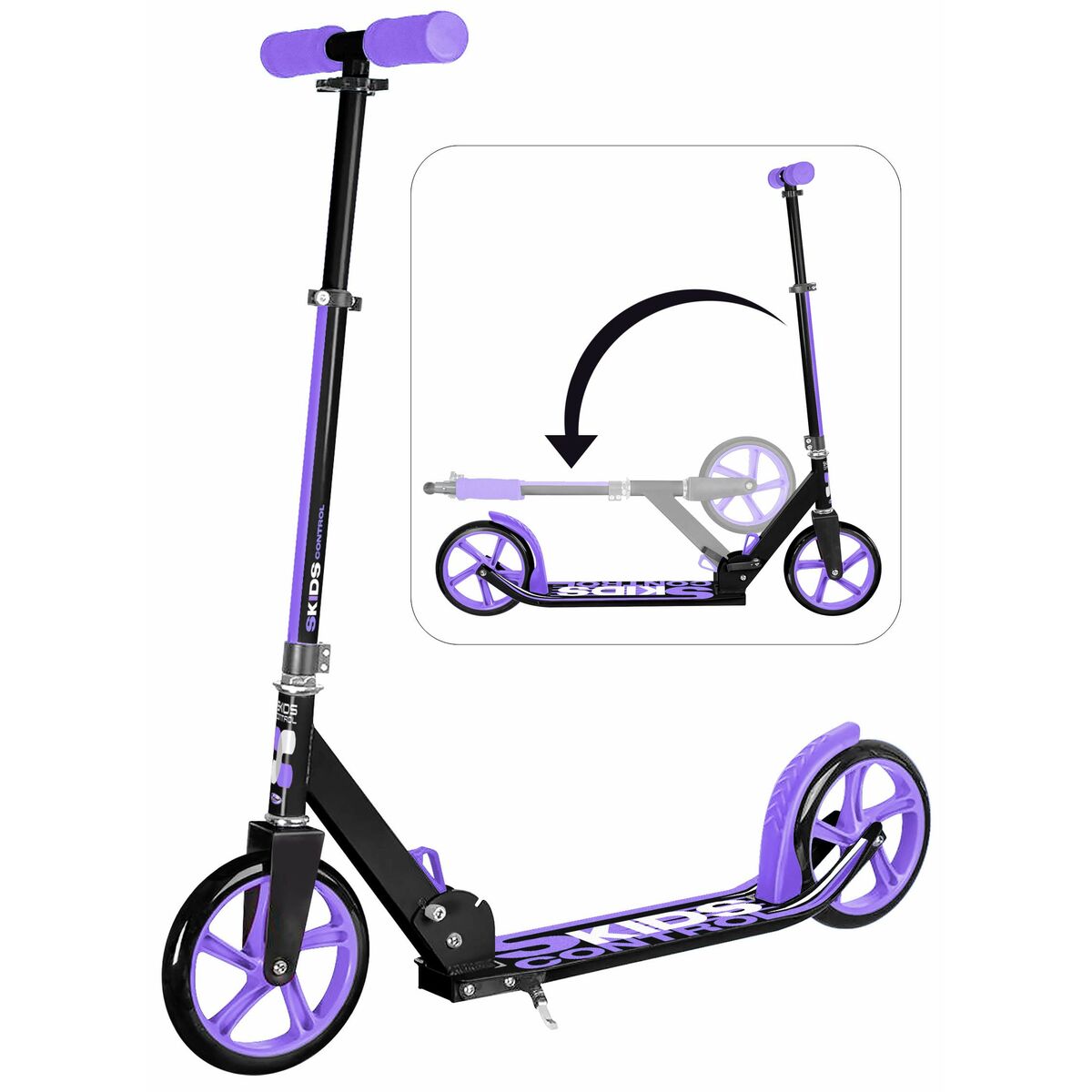Sparkcykel SKIDS CONTROL Purpur Hopfällbar Kofot - 10