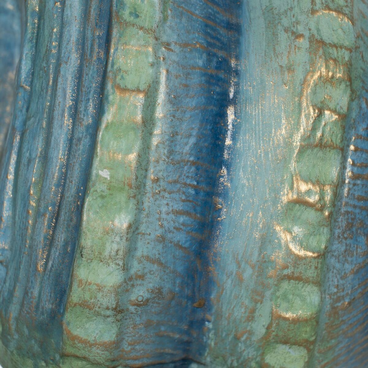 Prydnadsfigur Blå Brun Grön Snigel 38 x 20 x 33 cm - 5