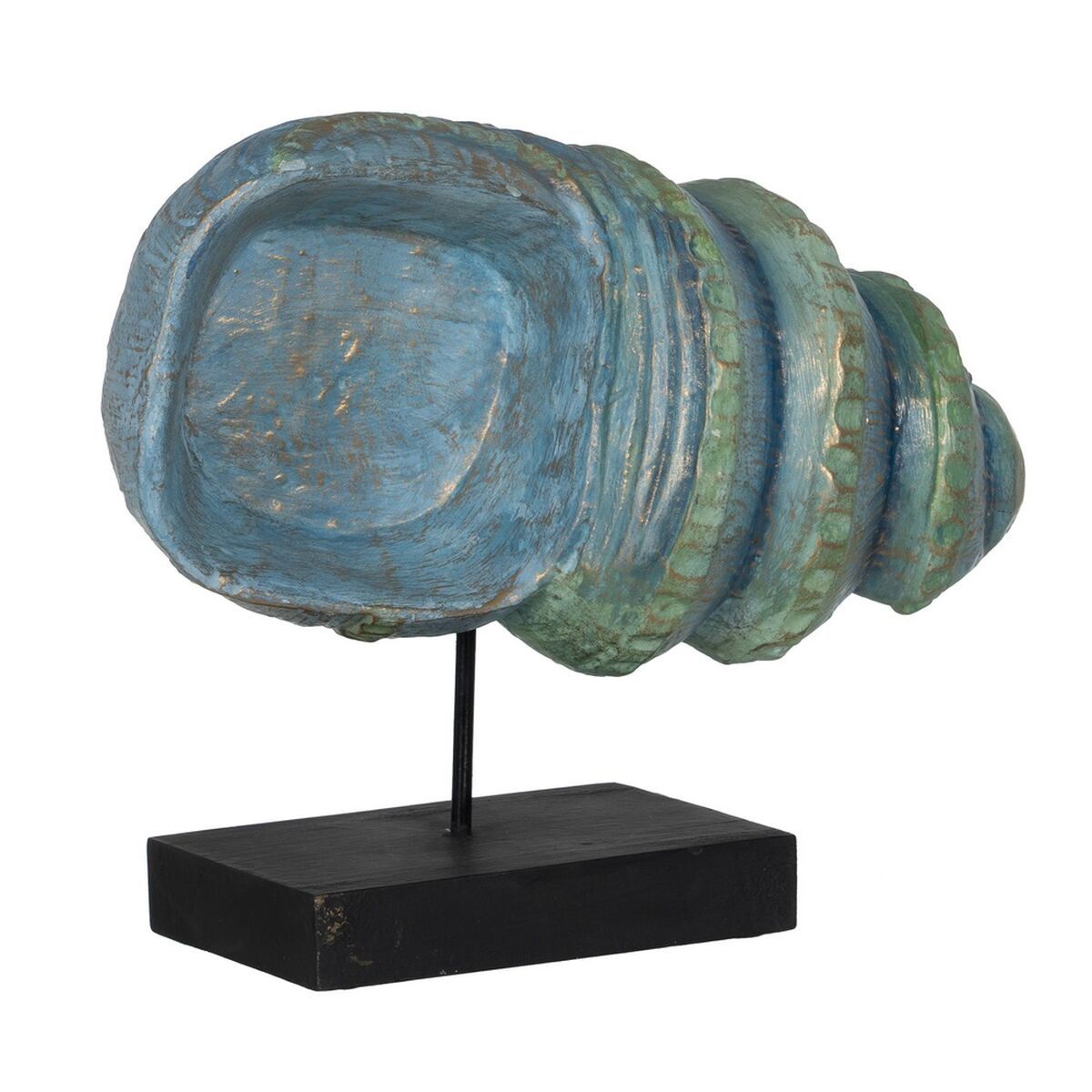 Prydnadsfigur Blå Brun Grön Snigel 38 x 20 x 33 cm - 2