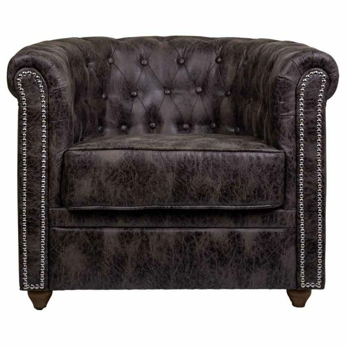 Fåtölj Alexandra House Living Brun 80 x 72 x 80 cm Möbeltapetsering - 5