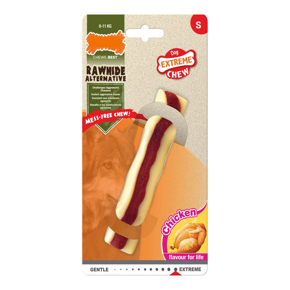 Tuggleksak för hundar Nylabone Extreme Chew Roll	Rawhide Storlek S Kyckling Nylon