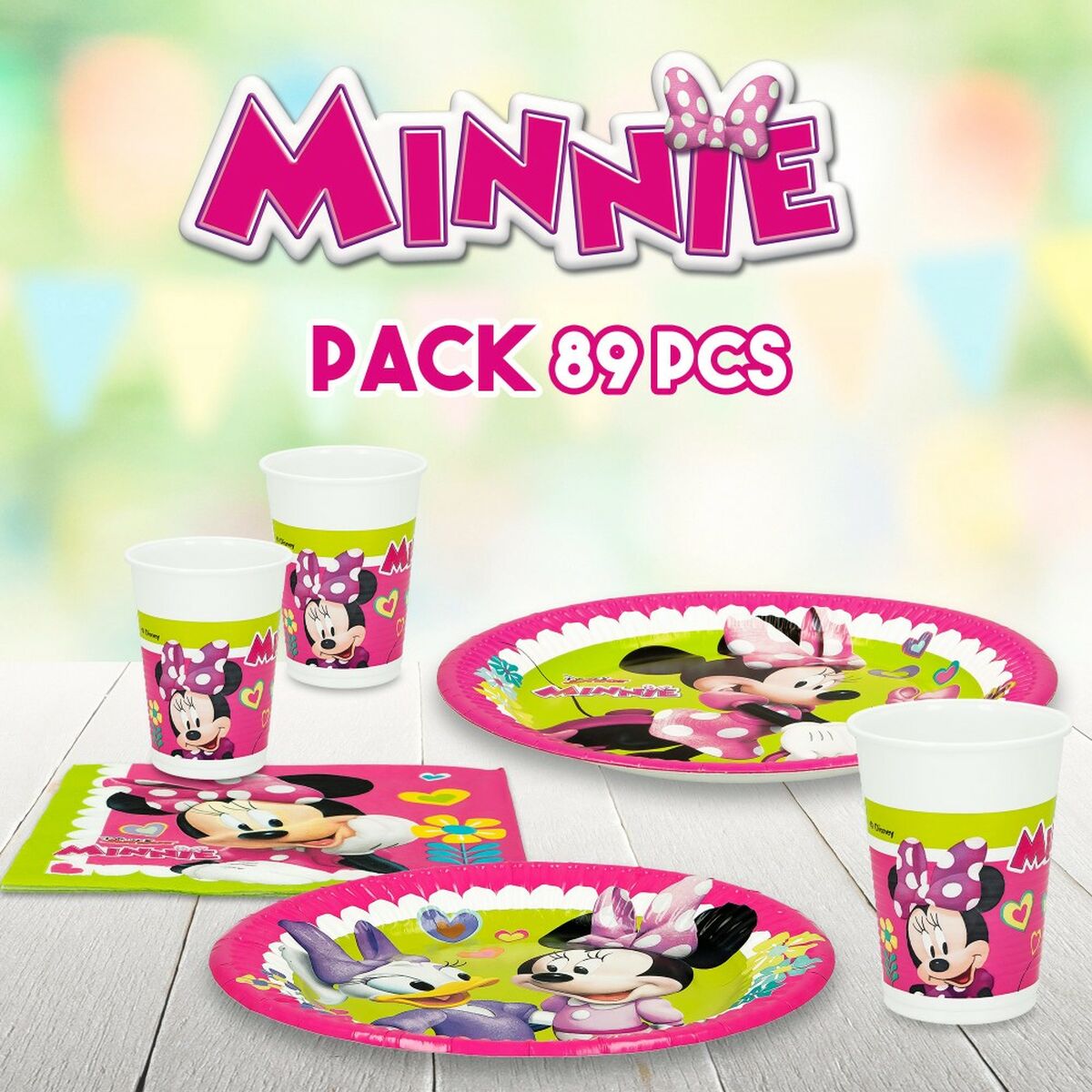 Festförråd - set Minnie Mouse Happy Deluxe 16 89 Delar - 6