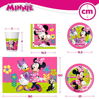 Festförråd - set Minnie Mouse Happy Deluxe 16 89 Delar
