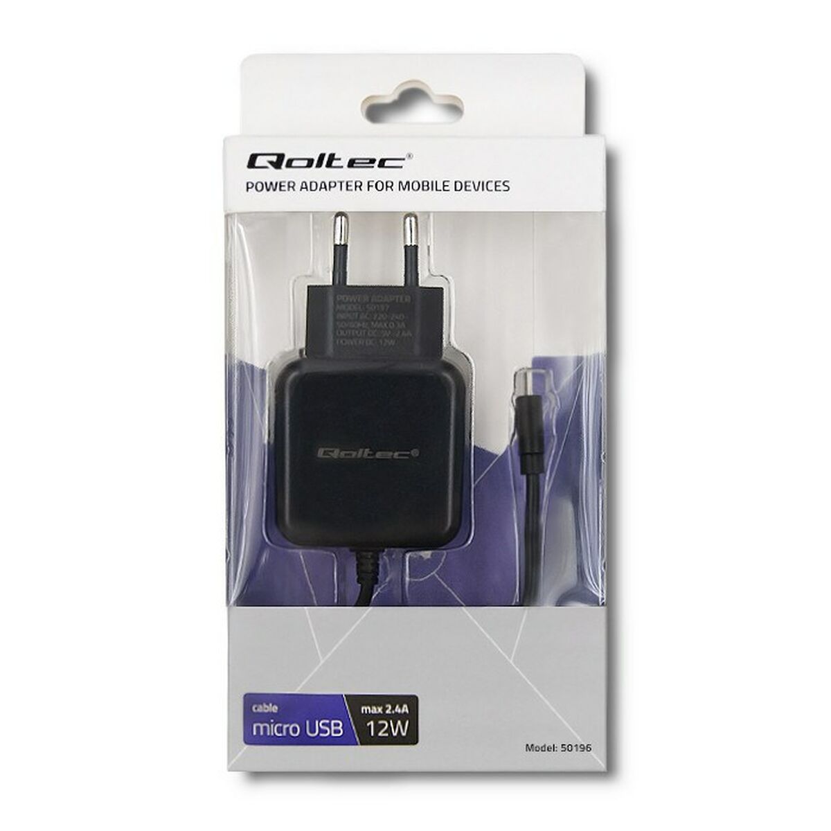 Väggladdare Qoltec 50196 Svart 12 W - 4
