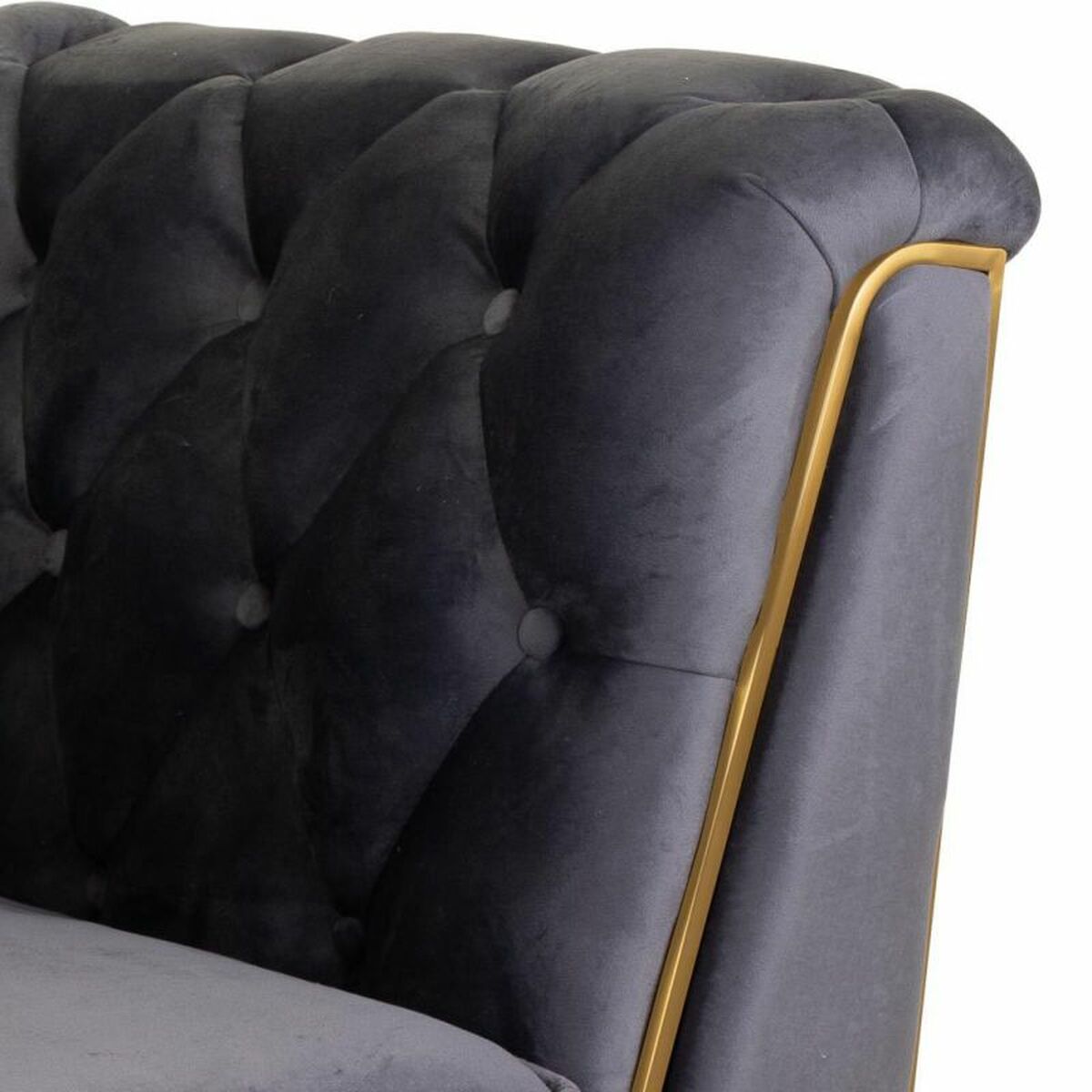 Fåtölj Alexandra House Living Grå 72 x 75 x 104 cm Möbeltapetsering - 7