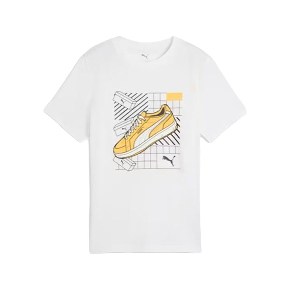 Barn T-shirt med kortärm Puma Puma Graphics IV B Vit