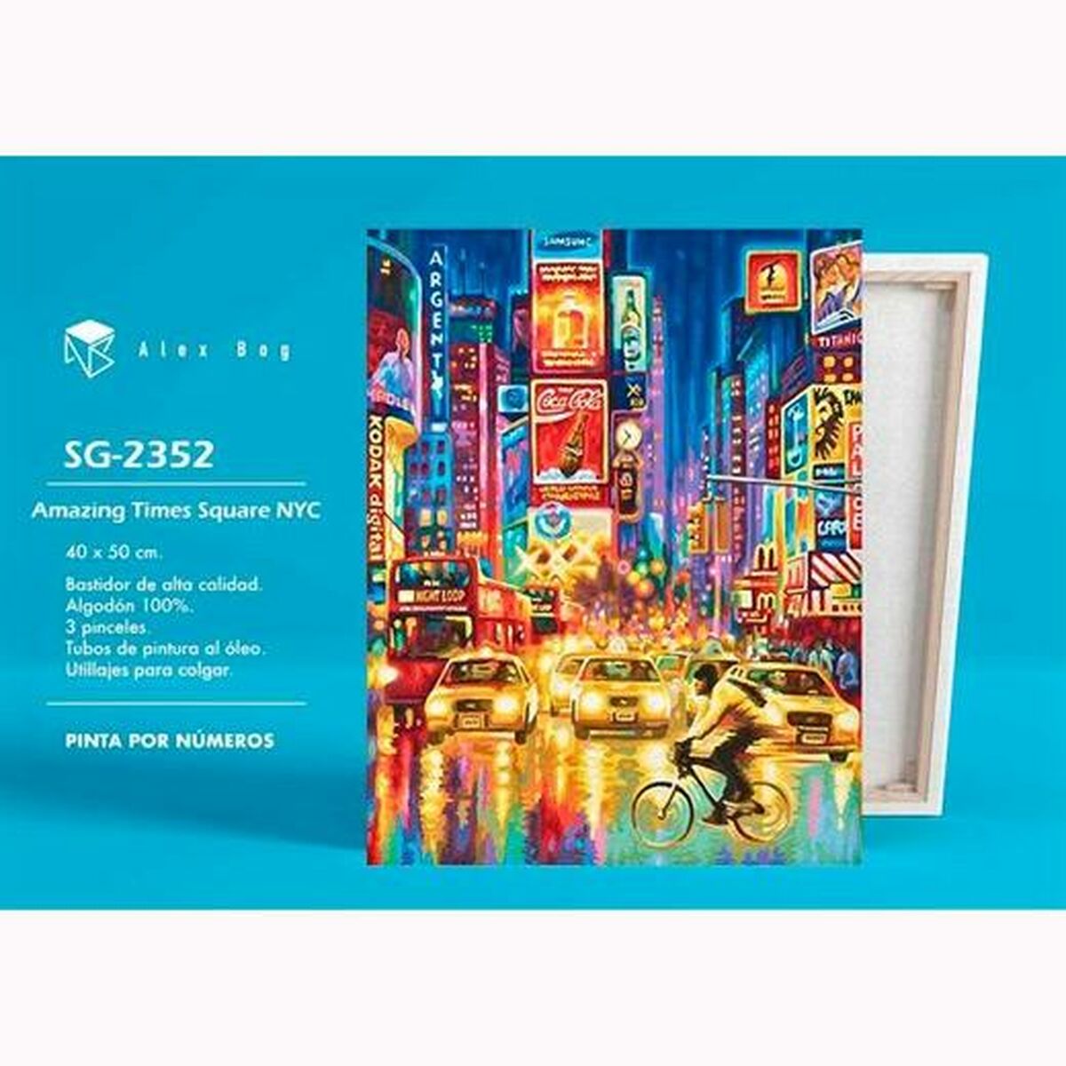 Målning med siffror Alex Bog Amazing Times Square NYC 40 x 50 cm Siffror - 5