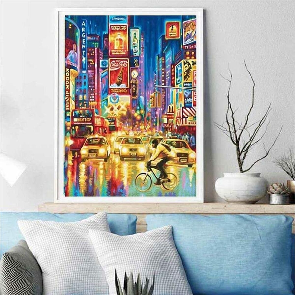 Målning med siffror Alex Bog Amazing Times Square NYC 40 x 50 cm Siffror - 6