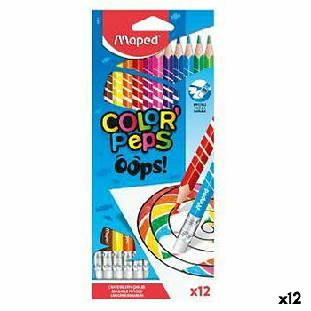 Färgpennor Maped Color' Peps Multicolour 12 Delar (12 antal)