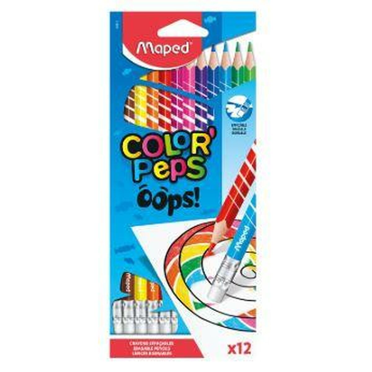 Färgpennor Maped Color' Peps Multicolour 12 Delar (12 antal) - 2