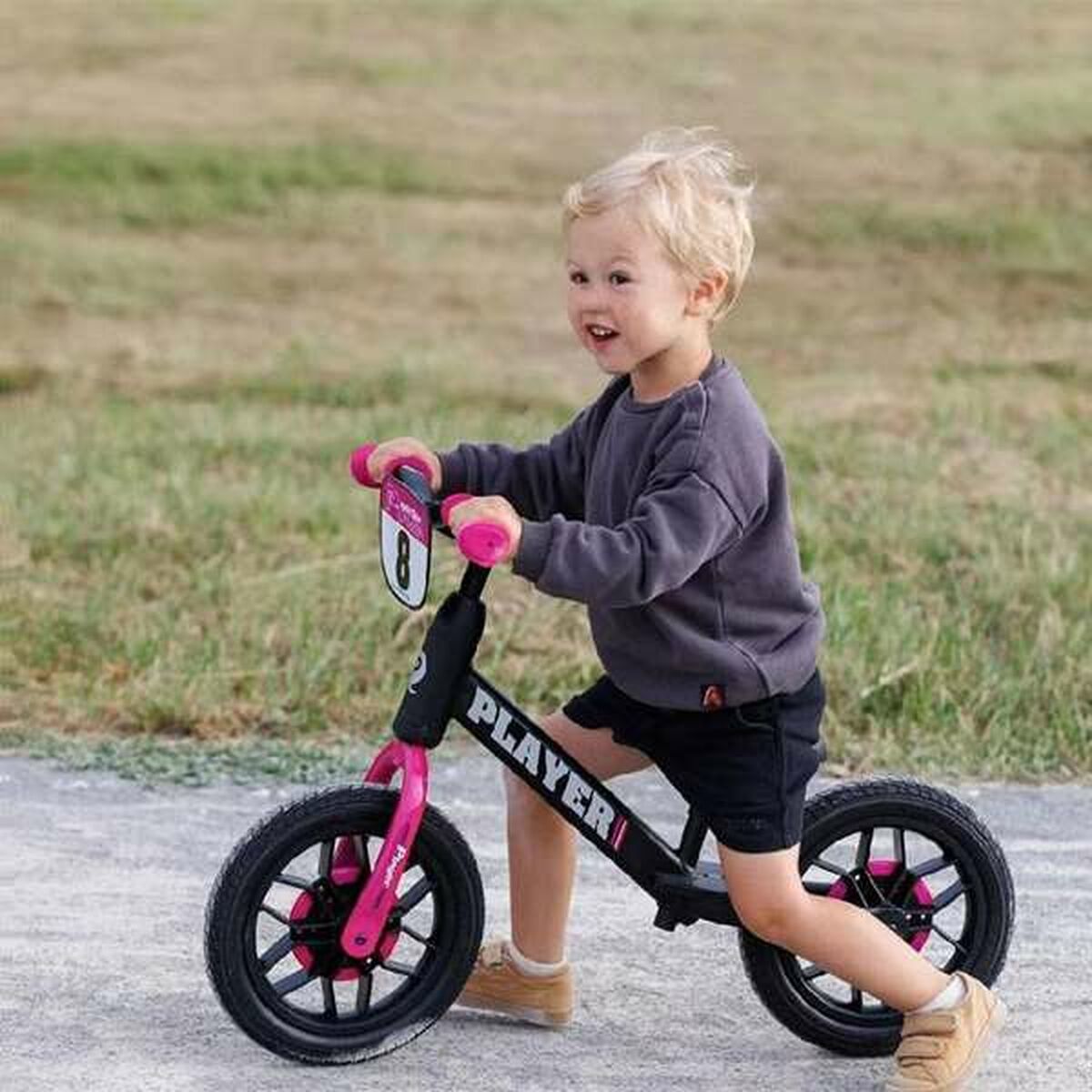 Barncykel New Bike Player Ljus Rosa 10" - 4