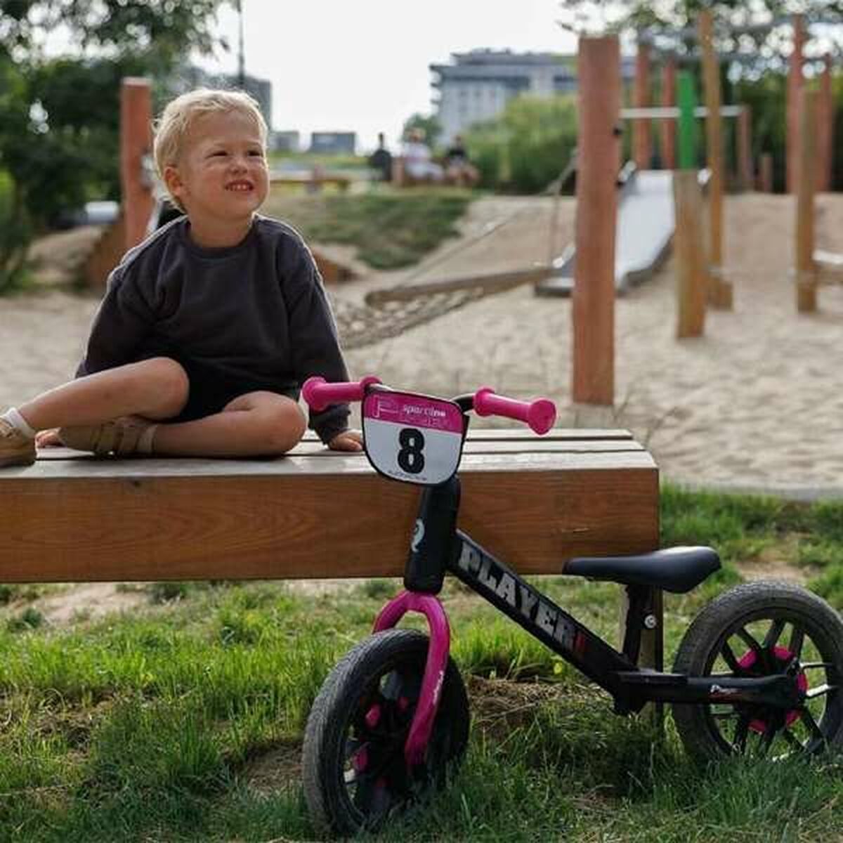 Barncykel New Bike Player Ljus Rosa 10" - 2