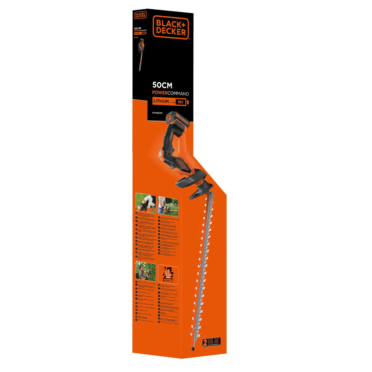 Häcktrimmer Black & Decker Powercommand 2 GTC18502PC-QW 18 V 2 Ah 50 cm - 7