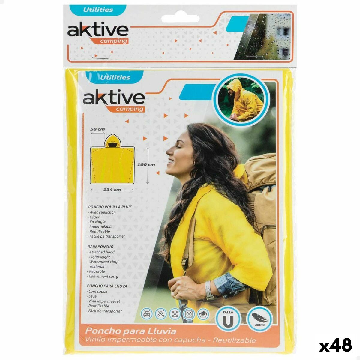 Regnkappa Aktive Gul (48 antal) - 3