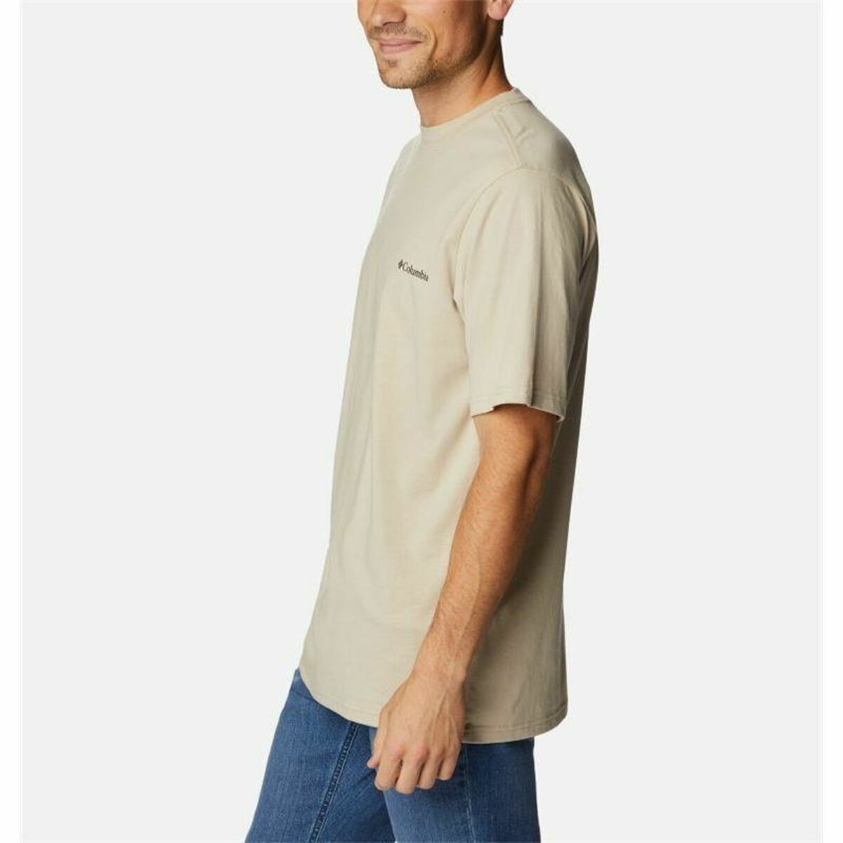 T-shirt med kortärm Herr Columbia Csc Basic Logo™ Ljusbrun Berg - 3