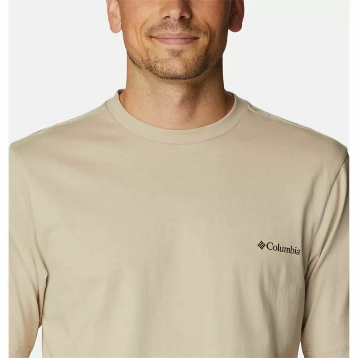T-shirt med kortärm Herr Columbia Csc Basic Logo™ Ljusbrun Berg - 4