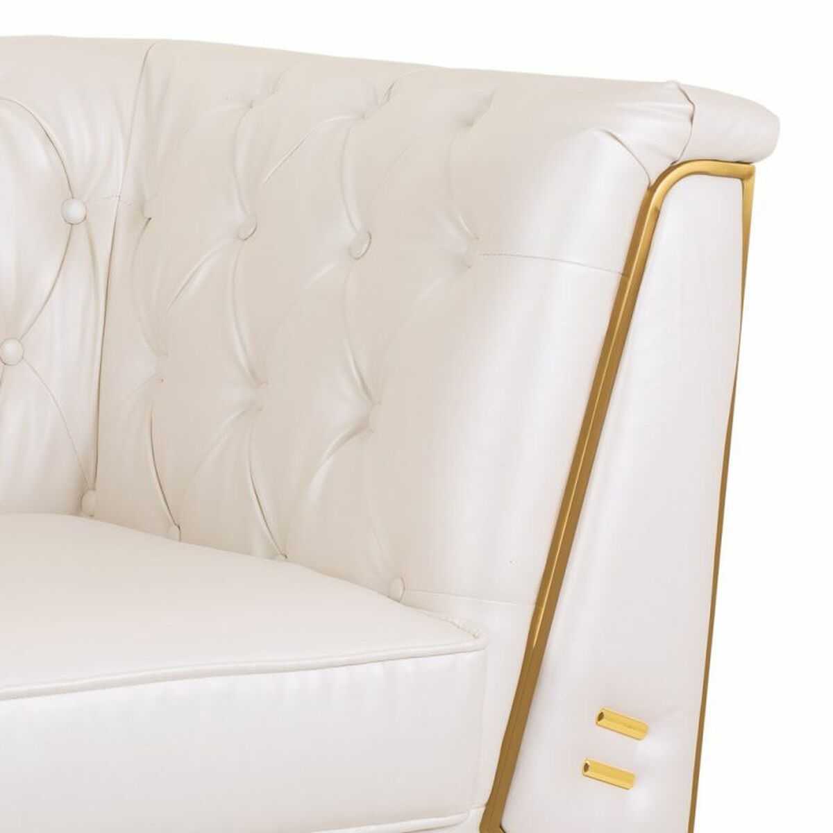 Fåtölj Alexandra House Living Vit 72 x 75 x 104 cm Möbeltapetsering - 7