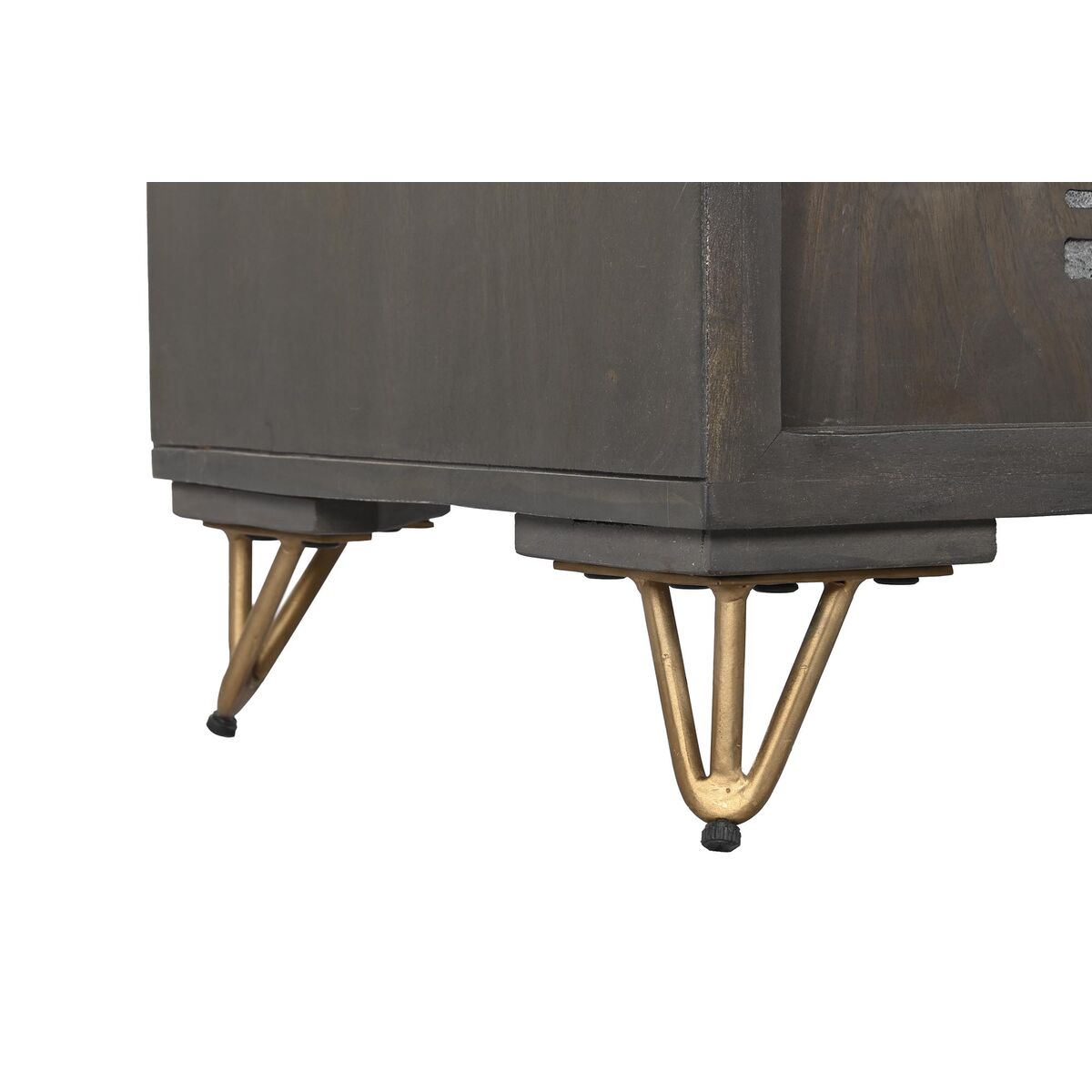 TV-möbler DKD Home Decor Metall Brun Mangoträ 160 x 40 x 50 cm - 2