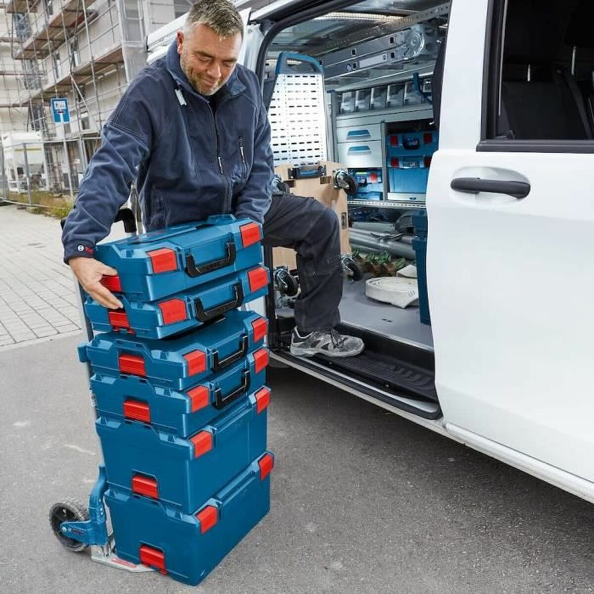 Tool case BOSCH L-BOXX 136 Professional Blå Modulär Stapelbara ABS - 3