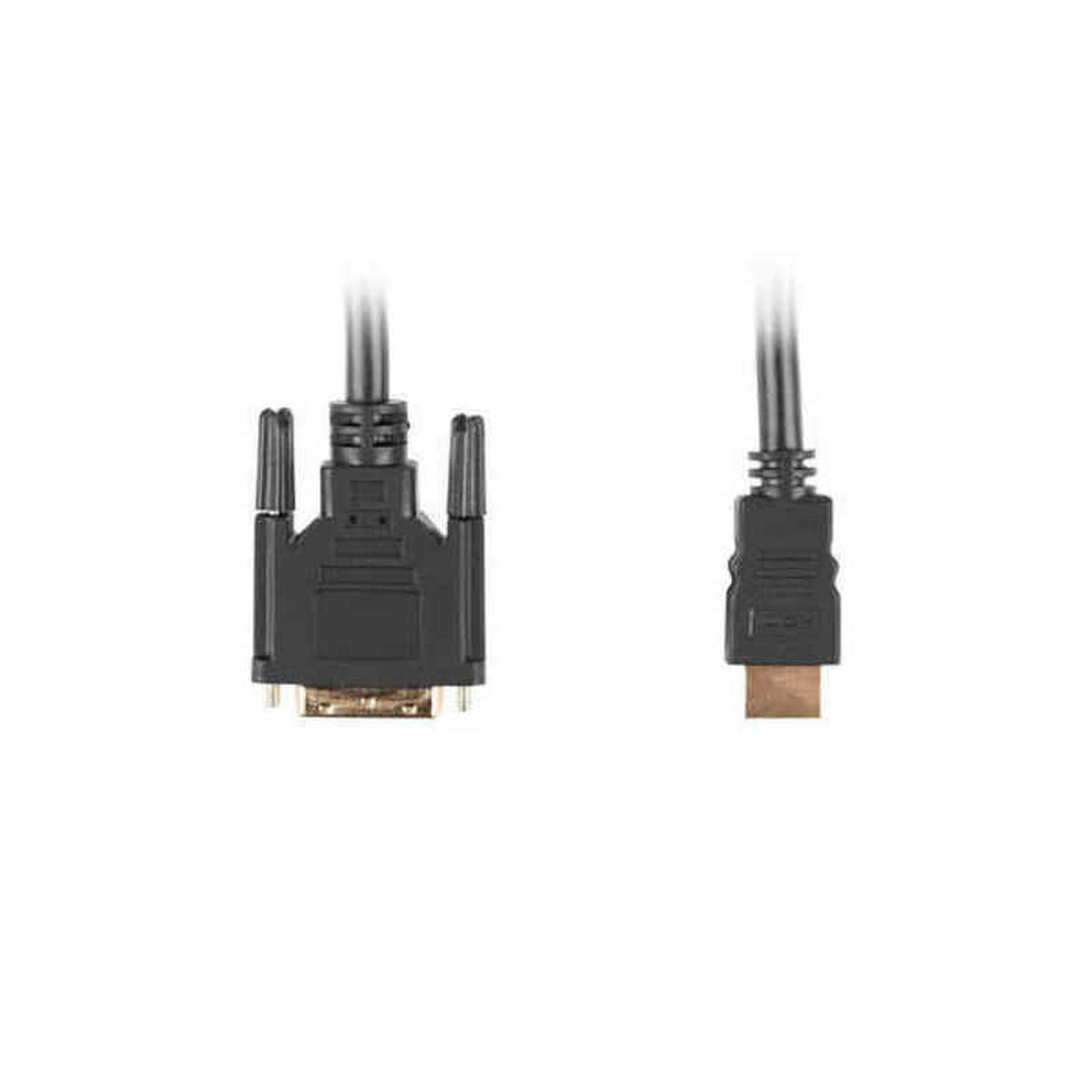 Kabel HDMI till DVI Lanberg Hankontakt/Hankontakt Svart