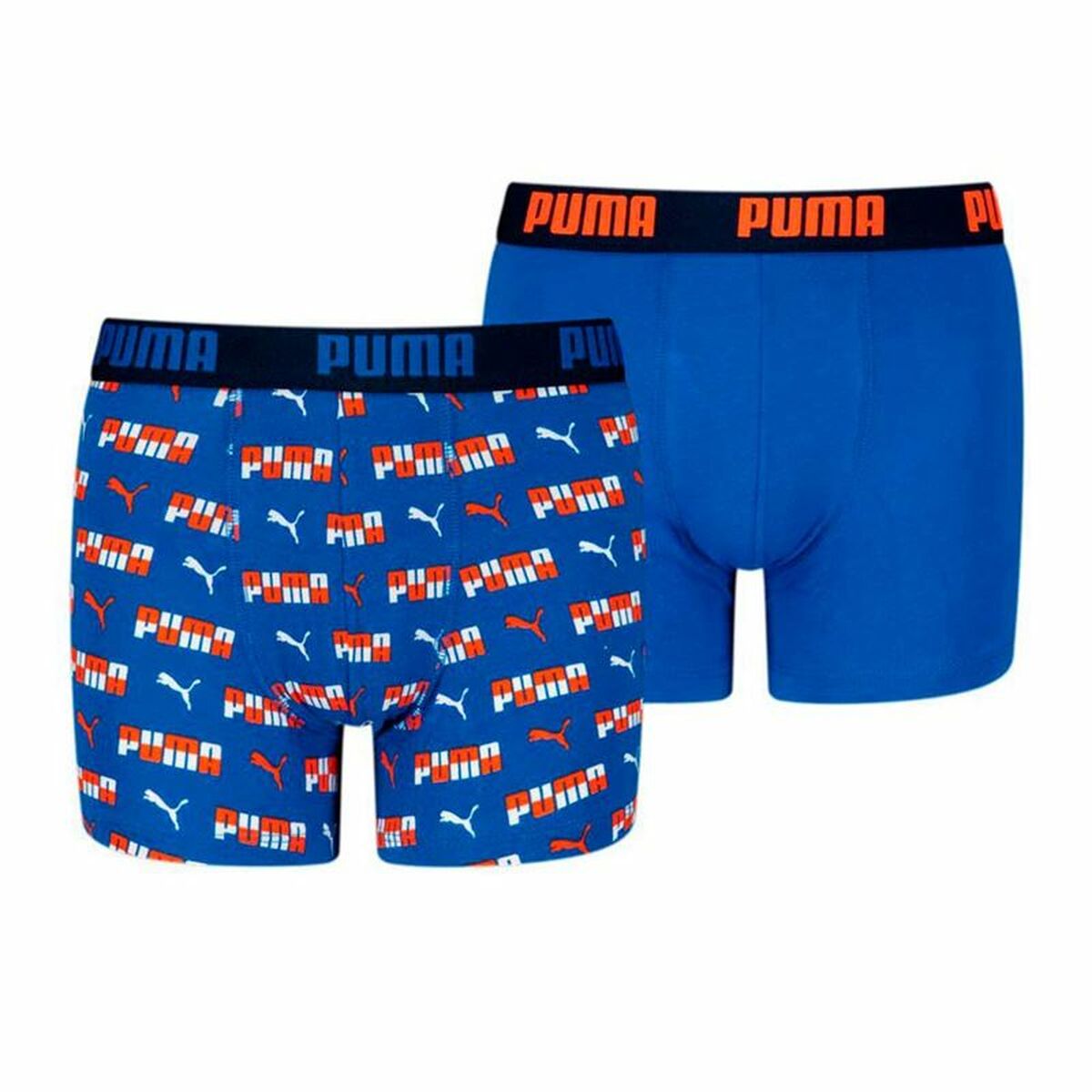 Förpackning med Kalsonger Puma Printed 2P Blå 2 antal