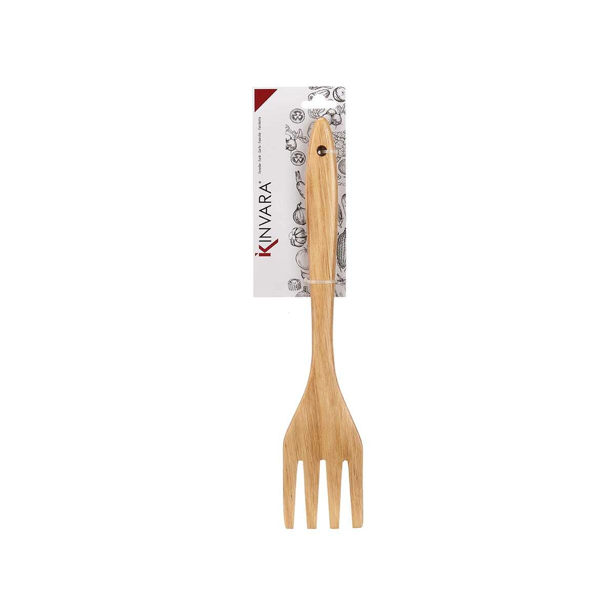 Spatel Kinvara Trä 7 x 35 x 2 cm Gaffel (12 antal) - 5