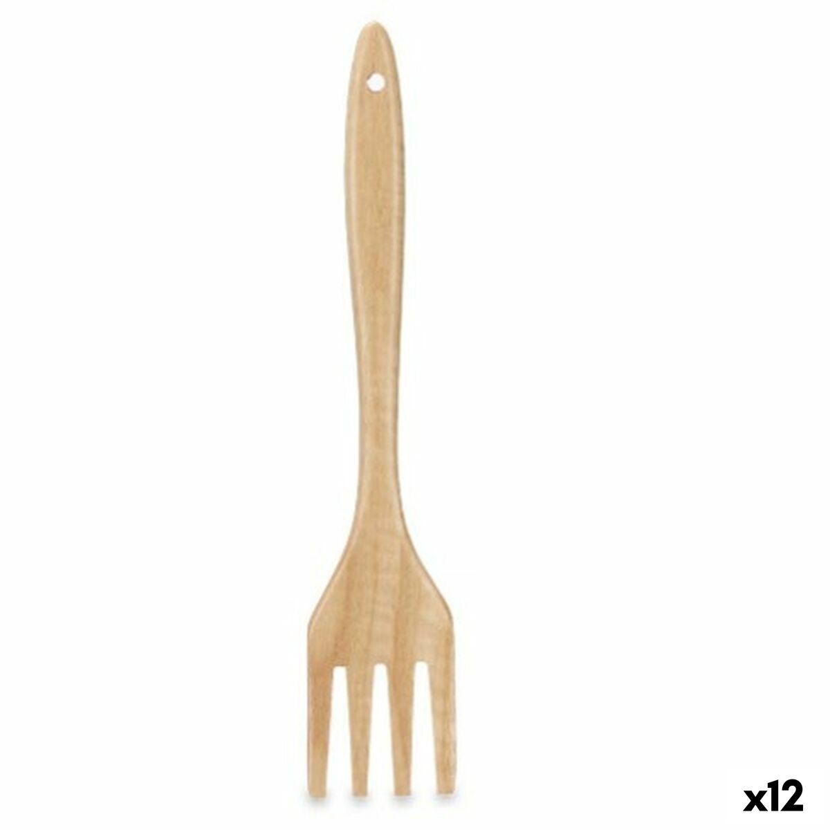 Spatel Kinvara Trä 7 x 35 x 2 cm Gaffel (12 antal) - 3