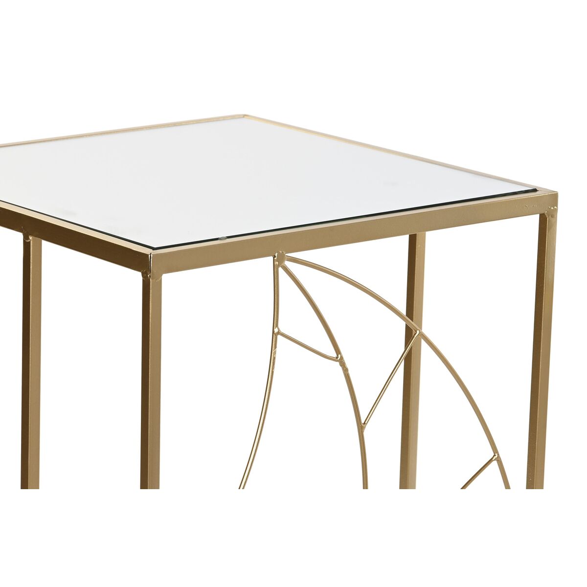 2-bordsset DKD Home Decor Gyllene 37 x 37 x 65 cm - 3