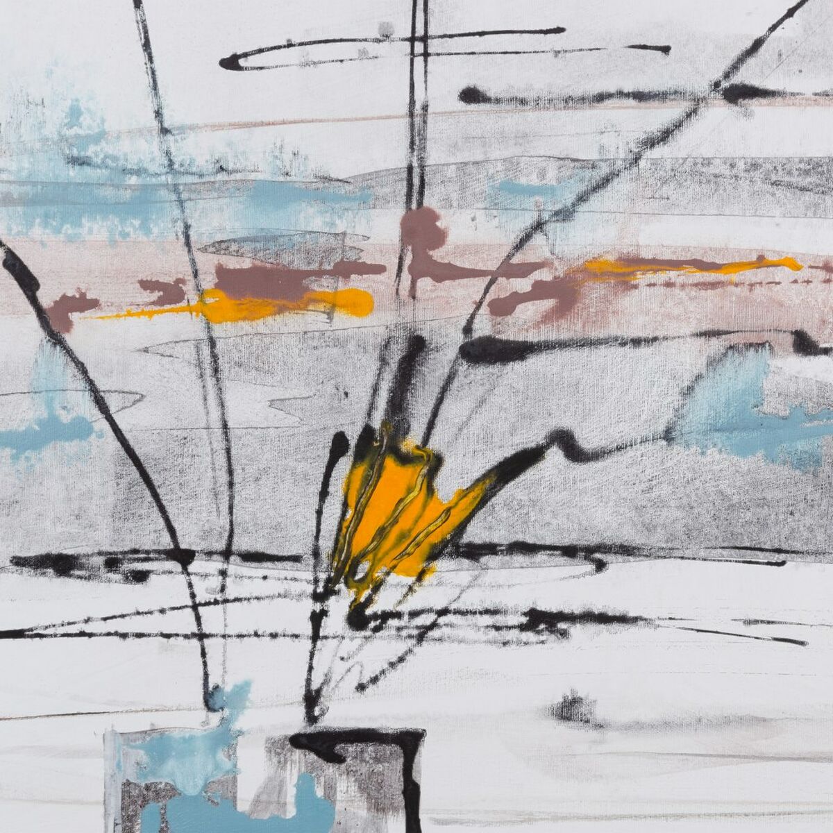 Tavla Svart Multicolour Vas 146 x 4 x 96 cm - 3