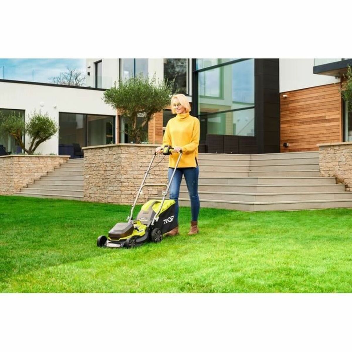 Batteri Slåtter Ryobi LithiumPlus 36 V 5 Ah 20-70 mm 37 cm 45 L - 4